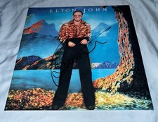 Bernie Taupin Signed Vinyl Album Elton John Caribou With Proof