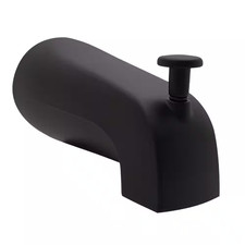 5-1/4 In. Standard Reach Wall Mount Tub Spout with Front Diverter, Oil Rubbed Br