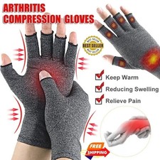 Medical Arthritis Gloves Compression Copper Pain Relief Hand Wrist Support Brace