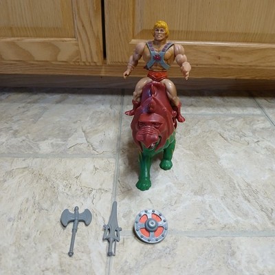 1981 Masters Of The Universe He-Man Soft Head Battle Cat Complete MOTU 