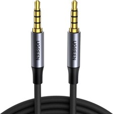 3.5Mm Audio Cable Braided 4-Pole TRRS Hi-Fi Stereo Jack Shielded Male to Male AU