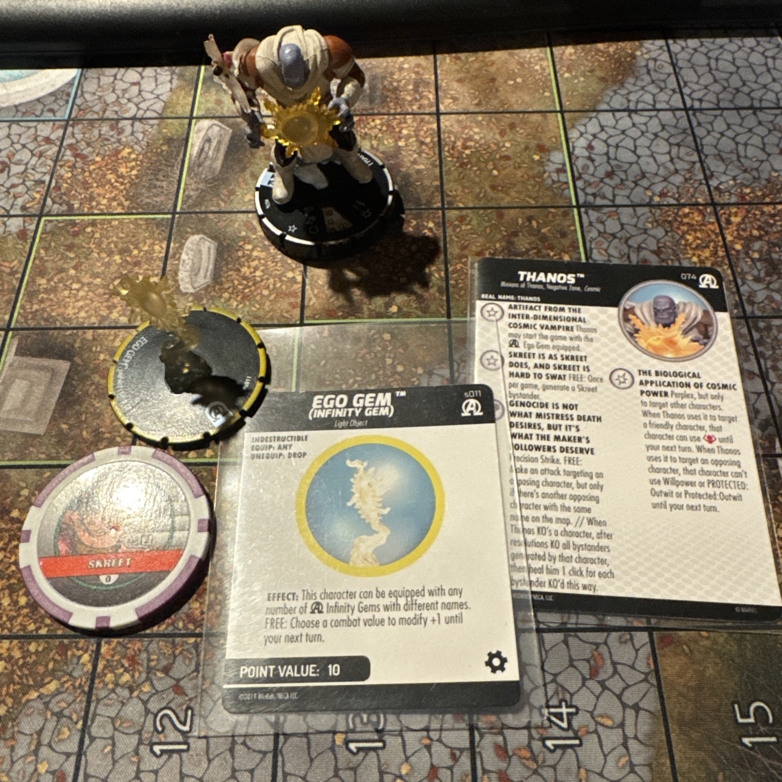 Heroclix Black Panther and the Illuminati set Thanos #074 Ultra Chase w/card!