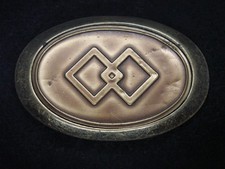 TE05156 VINTAGE 1970s SQUARE DANCING WESTERN COWBOY BELT BUCKLE