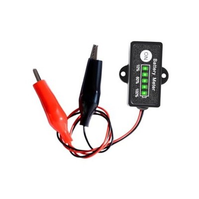 12V Mini Battery Monitor Fuel Gauge Waterproof Battery Meter Using Five 