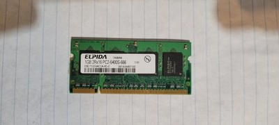 ELPIDA 1GB 2Rx16 PC2-6400S-666 (EBE11UE6AESA-8G-F)