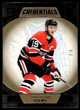 2022-23 UPPER DECK CREDENTIALS GOLD JONATHAN TOEWS 2/5 CHICAGO BLACKHAWKS #17