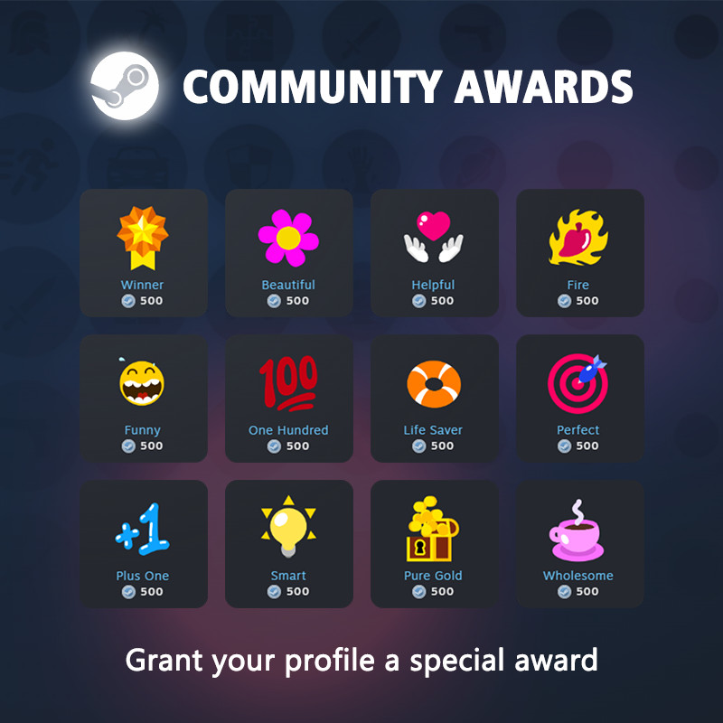 Steam Community Awards ✨ Profile Awards ✨ New Awards