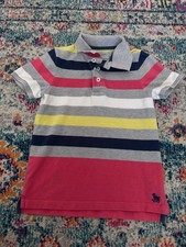 Mini Boden Boys Striped Polo Shirt Size 6