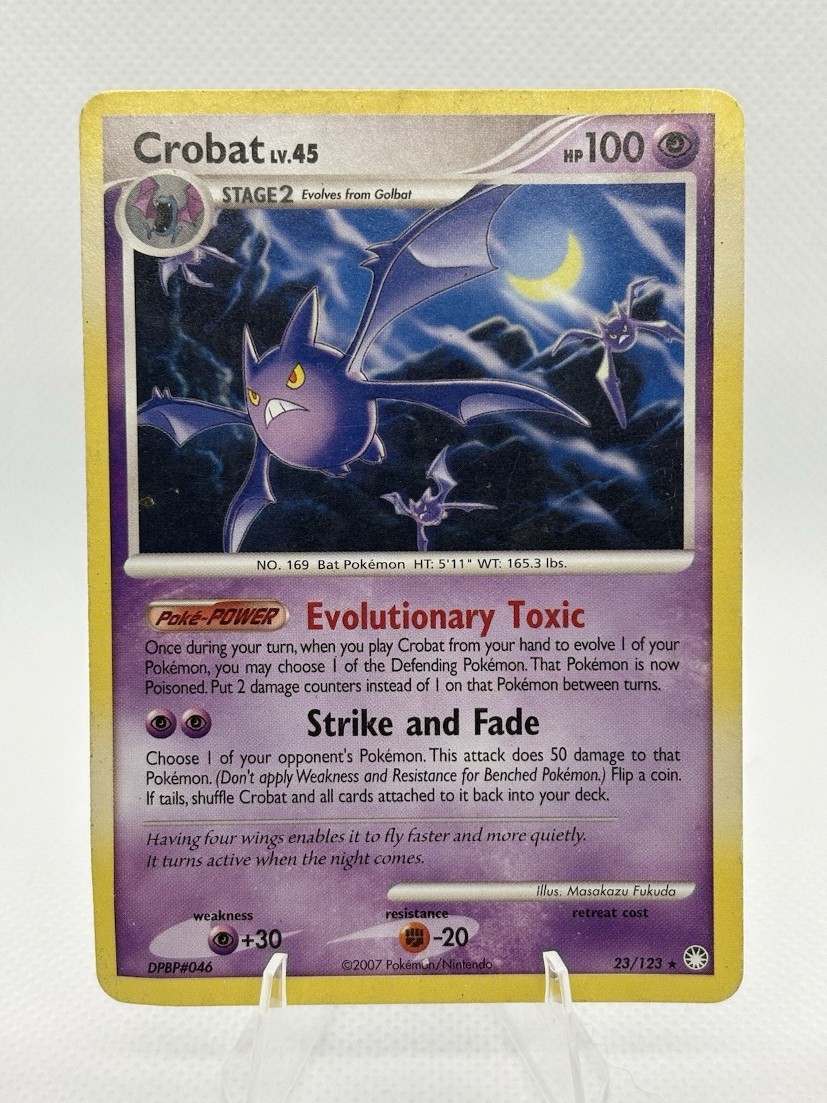 Crobat - 23/123 - Rare HP, English Pokemon Mysterious Treasures