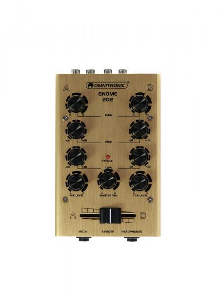 Thumbnail - Omnitronic Gnome-202 Mini-mixer Gold