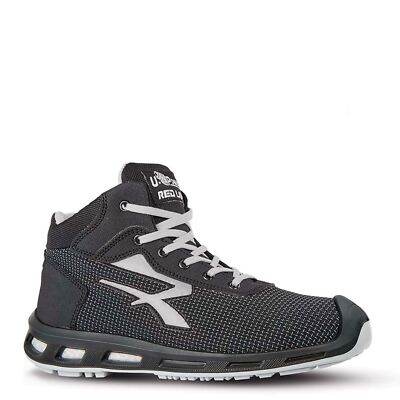 Schwarze Schnürstiefel U-Power Stego ESD Zehenkappe Zwischensohle Infinergy leicht Arbeitsstiefel