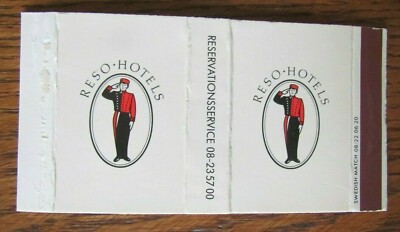 BELLHOP: RESO HOTELS MATCHBOX COVER (SWEDEN) -E27