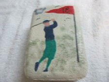 Golfer Door Stop , Custom Made, Painted On Brick , Unique, 7"X5"X2"