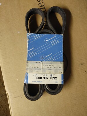 MERCEDES BENZ 190e Alternator Drive Belt Continental 0089977392  