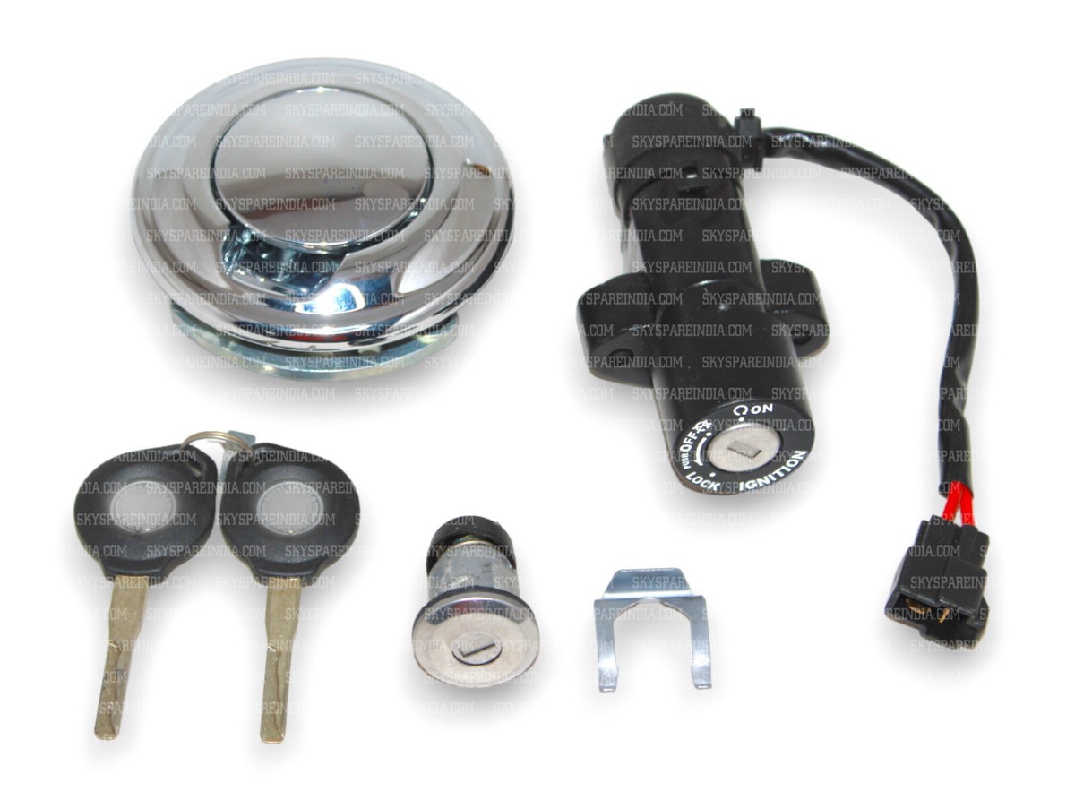 Common Key Lock Set Assembly For Royal Enfield Meteor 350cc