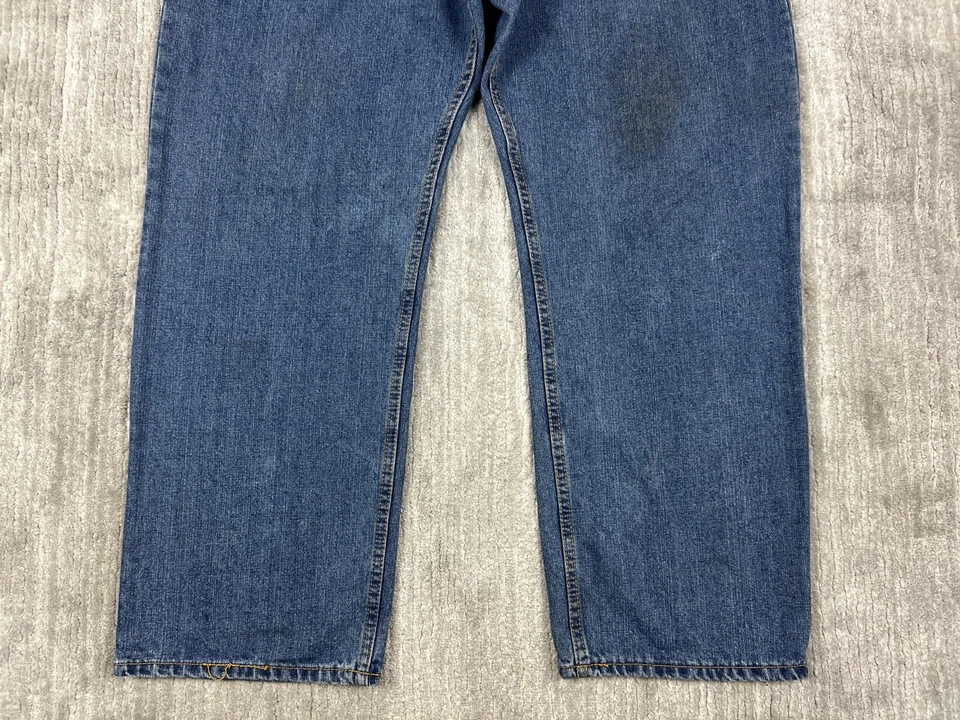 Open Trails Jeans Mens 40x30 Blue Denim Straight Leg Medium Wash - Image 3 of 4