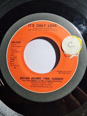 Bryan Adams/Tina Turner - It'S Only Love / It'S Only Love - A & M PROMO VG F15