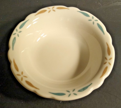Walker China restaurant wt. fruit dish brown & teal design