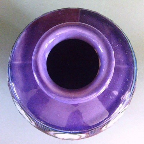 LARGE MINTON No.1 PURPLE SECESSIONIST VASE ~ 32CM TALL ~ EXCELLENT CONDITION - Picture 2 of 4