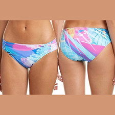 NEW 75 La Blanca Monarch Shirred Hipster Bikini Bottoms  SZ 12  3944
