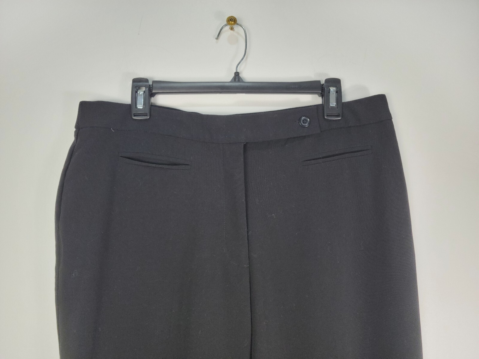 Counterparts Pants Womens Sz 16 Black Wide Leg Trousers Slacks 1514