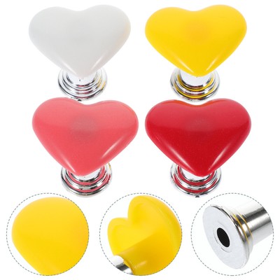  4 Pcs Badezimmer-WC-Knopfgriff Für Maniküre Herz-Toilettenknopfgriff Werkzeug