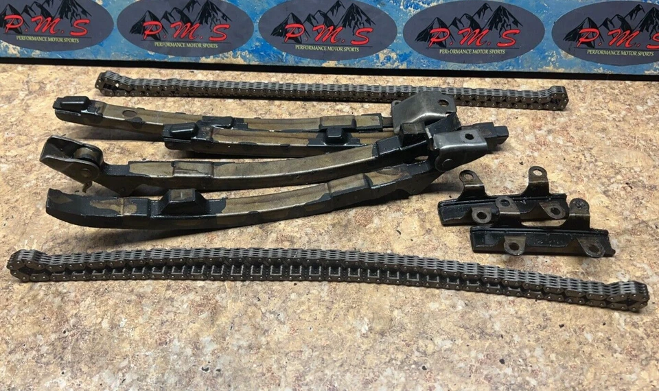 Honda Magna VF750 1998 motor leva guías de cadena cadenas VF 750 98 Foto 2 de 2