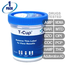 NEW Mintegrity Drug Test 10-Panel T-Cup Urine Home Kit 1-Pack #MI-TDOA-3104A3