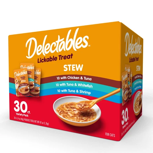 Hartz Delectables Stew Lickable Wet Cat Treats Variety Pack, 30 Count - Bild 1 von 3