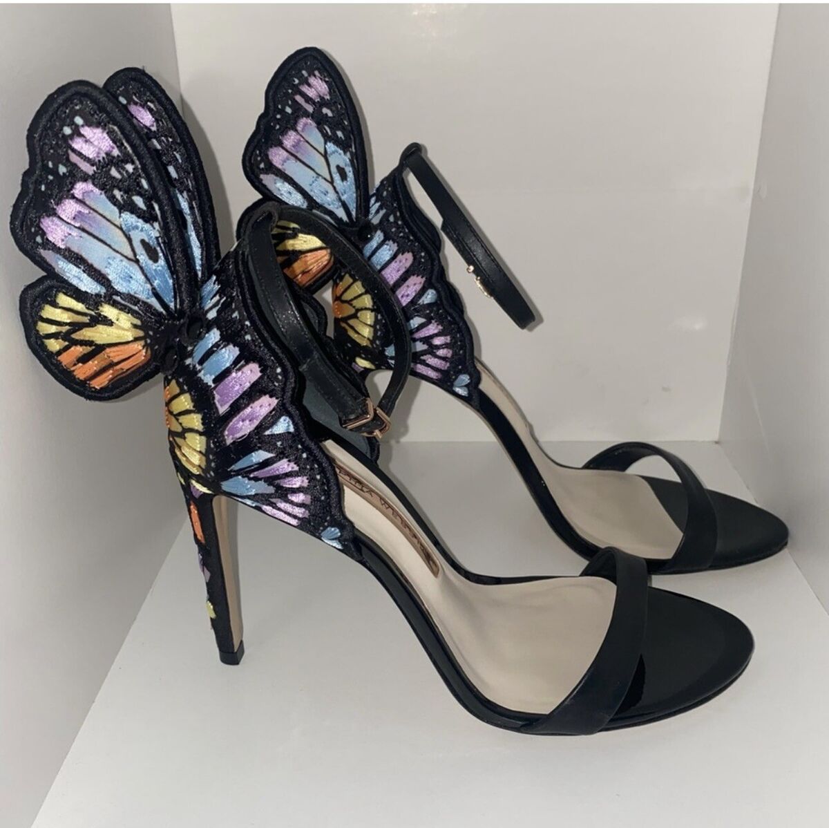 Sophia Webster Chiara Embroidered Rainbow Butterfly Heels | eBay Sophia Webster Chiara Embroidered Rainbow Butterfly Heels | eBay