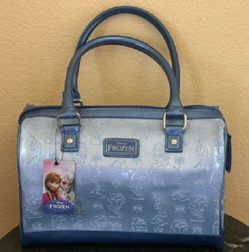 Loungefly Disney Elsa Frozen Barrel Bag Blue NWT