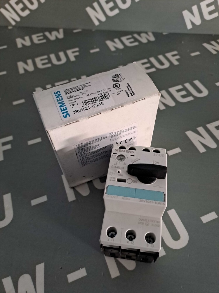 Disjoncteur Siemens 3RV1021-1DA15 S0 contre les courts-circuits industriels