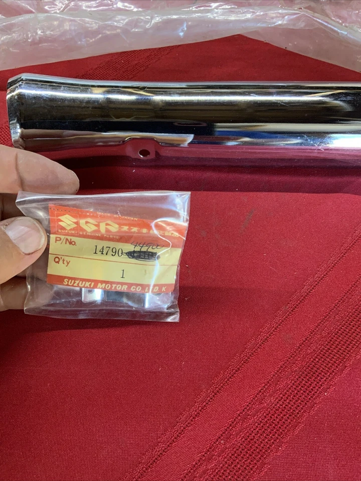 1980 - 87 铃木 GS450T GS450E GS450L 左排气罩隔热罩 14790-44900 — 第 4/4 张图片