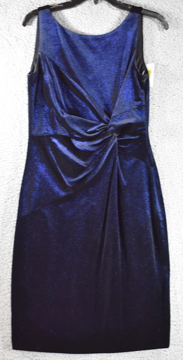 calvin klein royal blue velvet dress RTLS $212 CALVIN KLEIN BEAUTIFUL ROYAL BLUE STRETCH VELVET DRESS SZ 20W W/ PURSE
