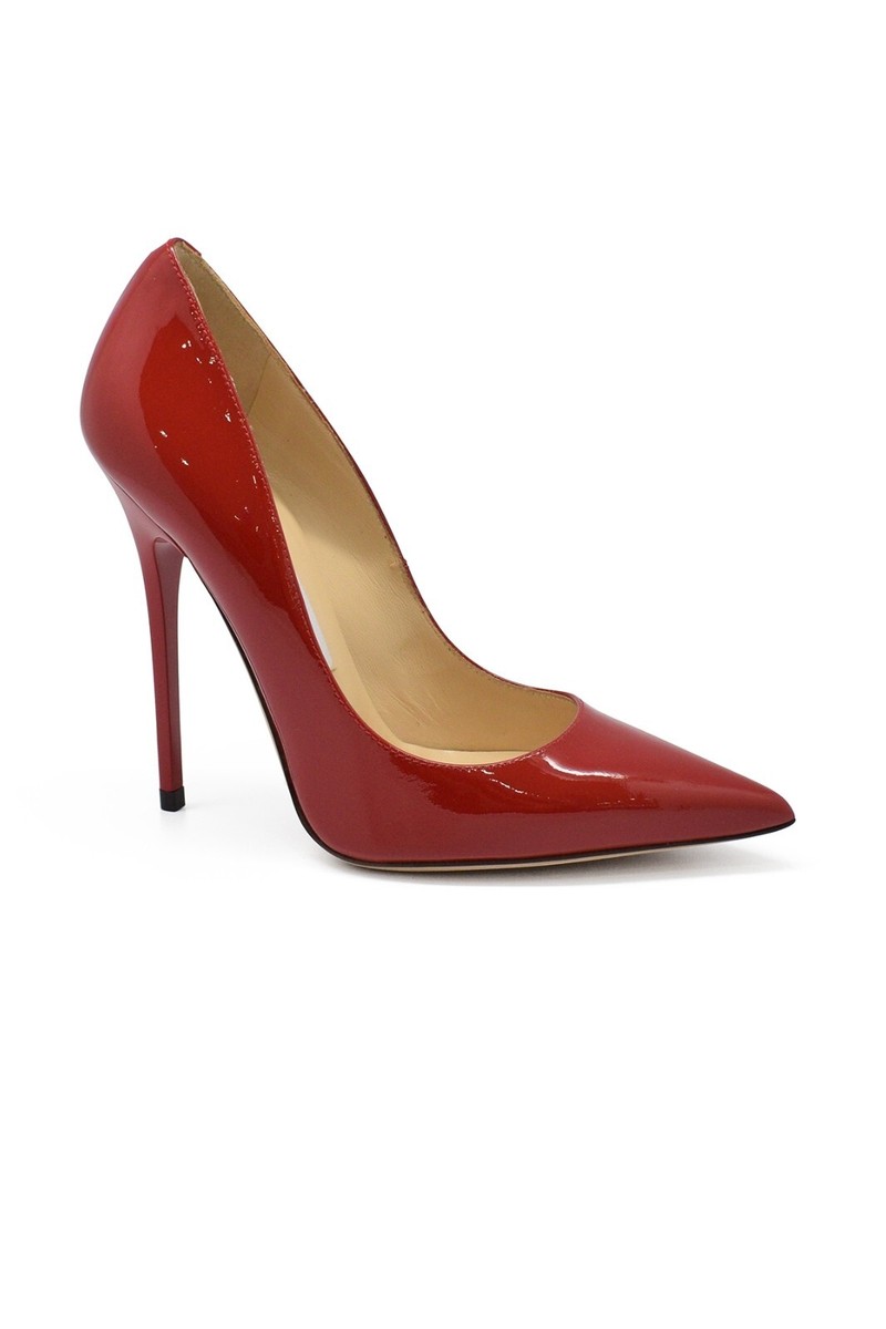 NIB Authenthic Jimmy Choo Agnes Opat Red Pumps 37 | eBay