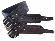 357 TJAYZ Leather Cartridge Belt Western Style "High Rider" Hand Tooled