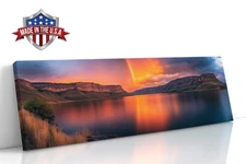 Sunset Between the Cliffs Canvas Print for Home Decor, Wall Decor Art Poster