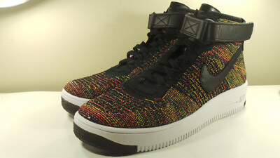 DS 2016 NIKE AIR FORCE 1 ULTRA FLYKNIT MID RAINBOW BRIGHT CROMSON 9 MAX PRESTO