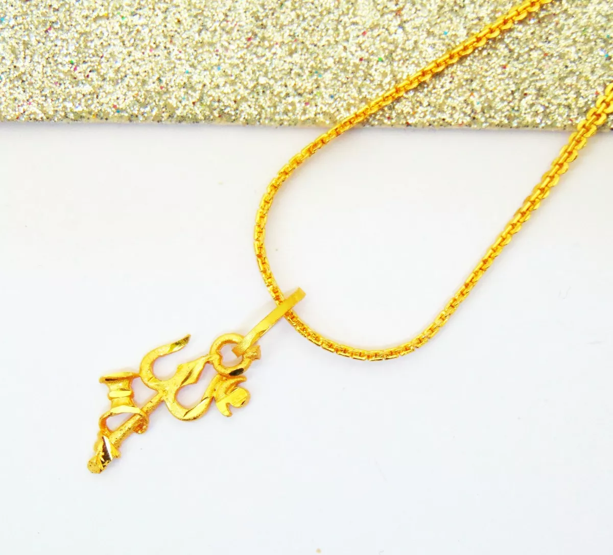 City gold sale chain with locket