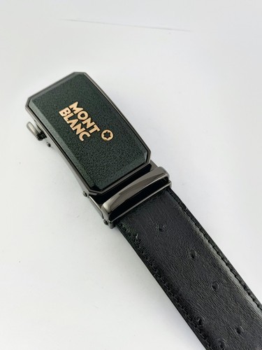 Montblanc Special Edition Black Color Men's Leather Belt With Box - Free Shipp. - 第 3/7 張圖片