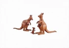 🔥RETIRED VINTAGE PLAYMOBIL #7226 2 KANGAROOS WITH JOEYS BABY SAFARI ZOO ADD ON