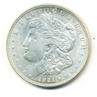 US Coin  1921-P  Morgan Dollar gem BU   ...................C-10064