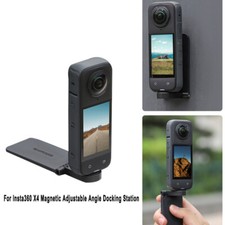For Insta360 X4 Magnetic Adjustable Angle Base Camera Handle Scene Stand Black