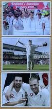 England v Australia Ashes 2005 Cricket Postcards x 4 Andrew Flintoff