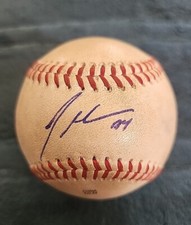 Jakob Marsee San Diego Padres Signed MILB USED Baseball Autographed Photo Proof 