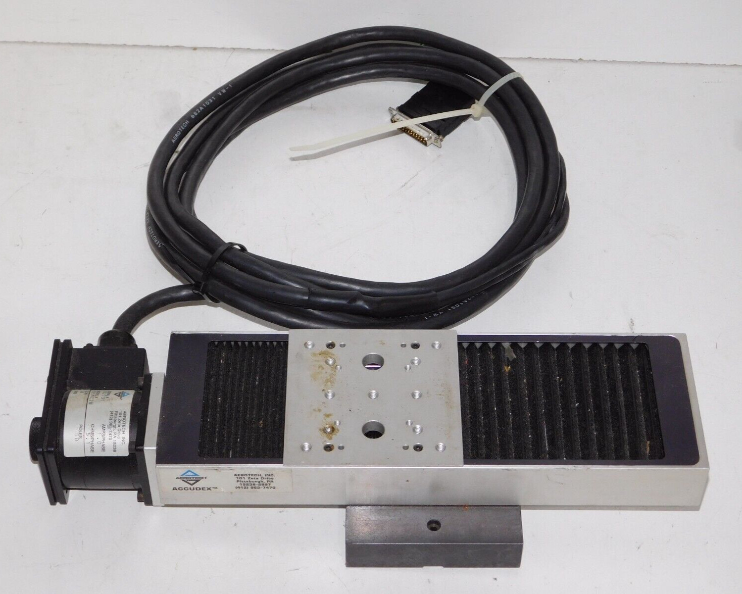 Aerotech 50SMC2N Mechanical Linear Stage and Motor Drive Module Accudex 1Amp USA