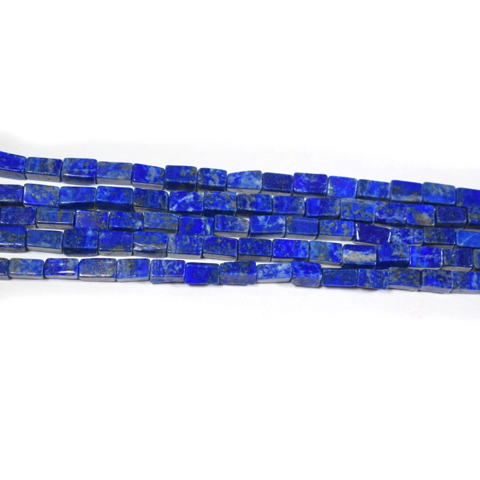 Natürliche Lapislazuli glatte rechteckige Form Edelstein Perlen für Schmuckhe... - Bild 4 von 4