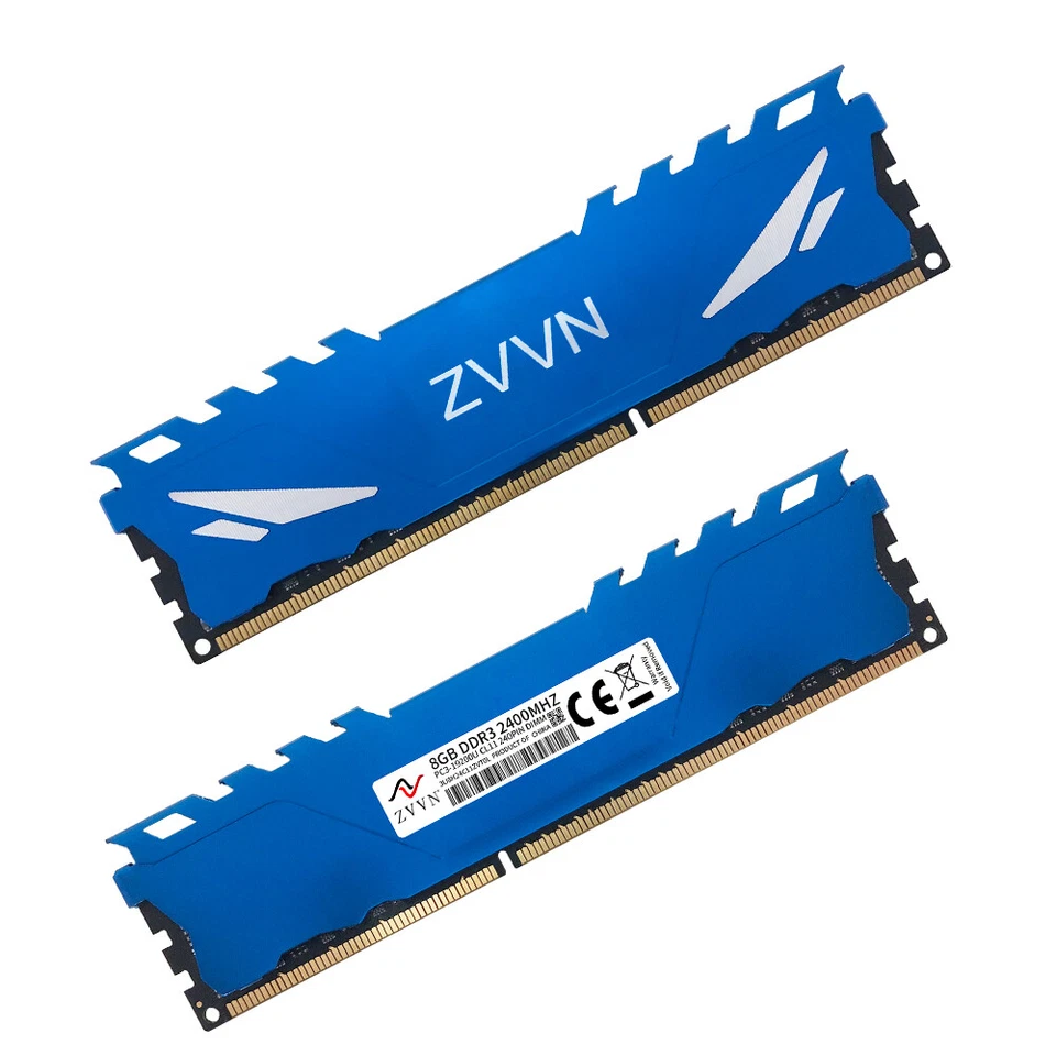 32GB 16GB 8GB DDR3 2400MHz OC PC3-19200 CL11 240Pin Desktop Memory RAM ZVVN Blue - Image 3 of 4