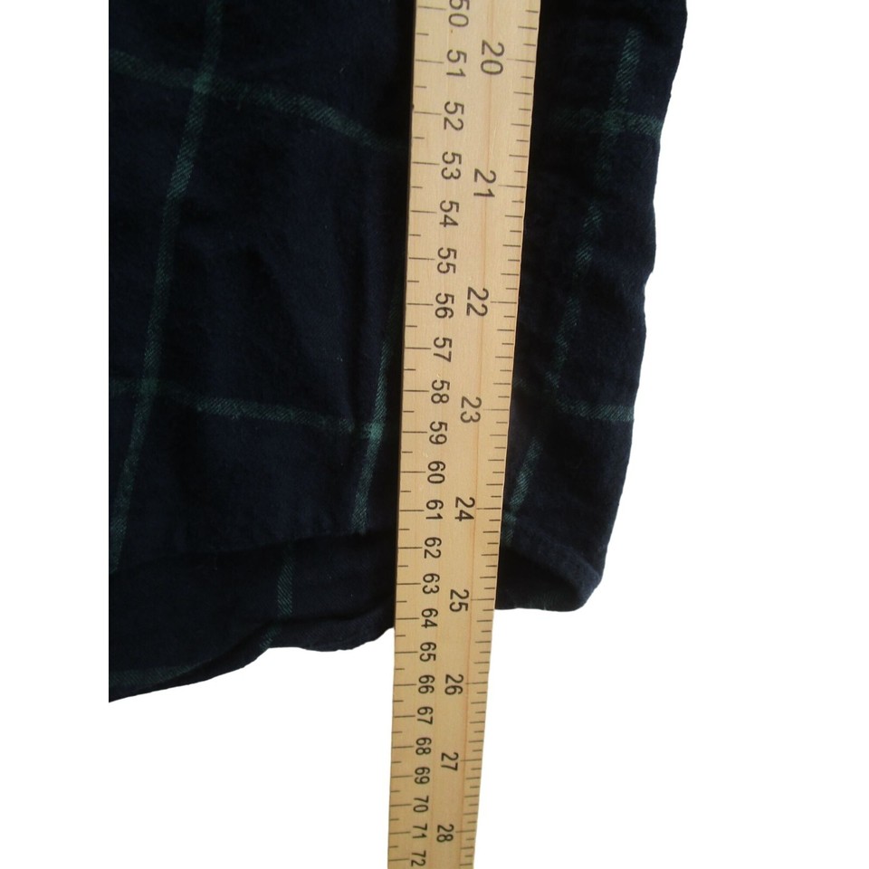 J.Crew Mens XL Long Sleeve Button Down Brushed Twill Shirt Navy Green