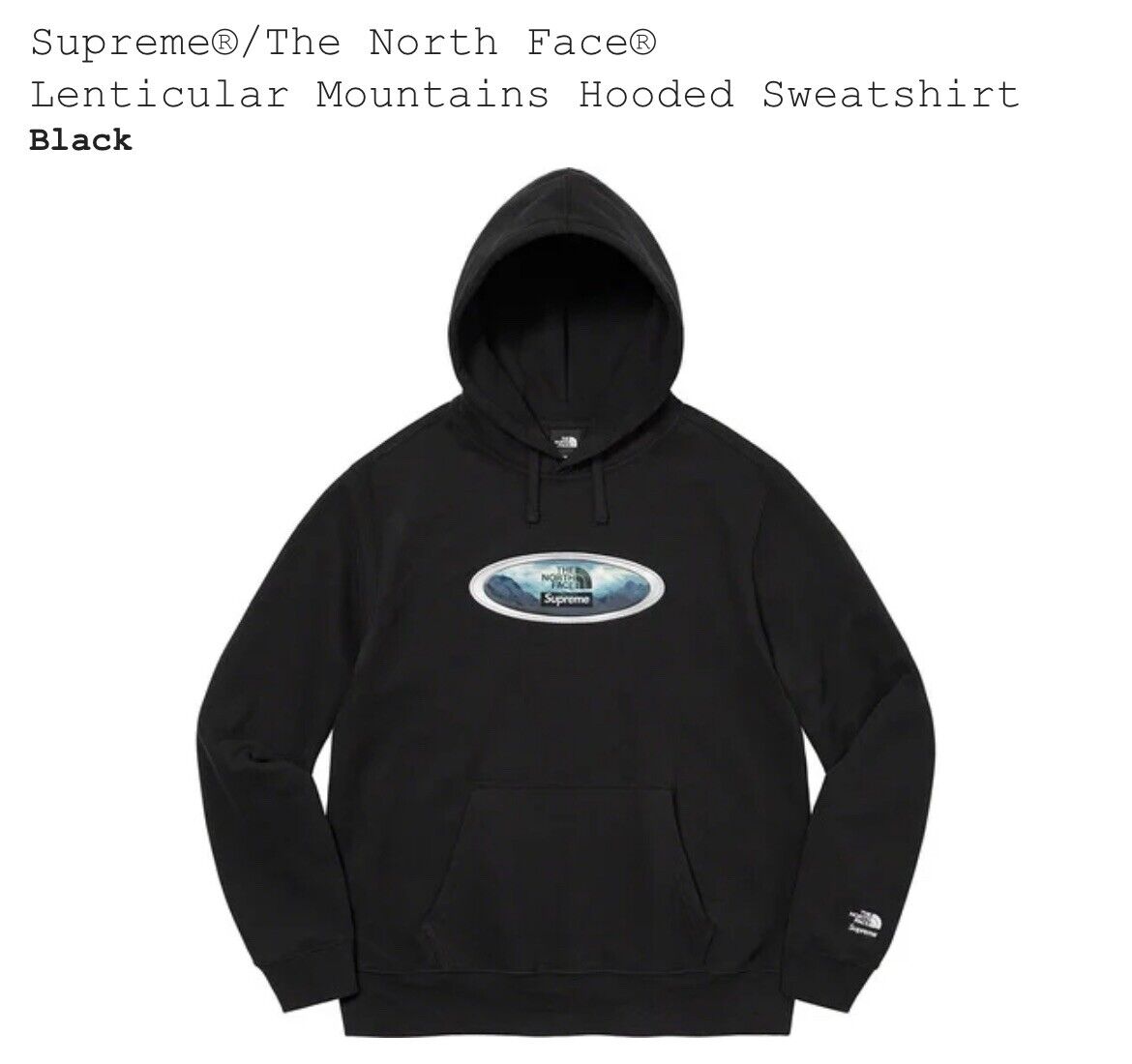 New Supreme x The North Face Lenticular Mountains Hooded New Supreme x The North Face Lenticular Mountains Hooded